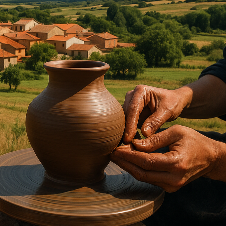 In our pottery studio